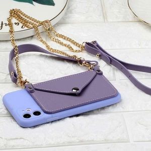 Silicone Mobile Phone Lanyard Case (Morado,Purple)
